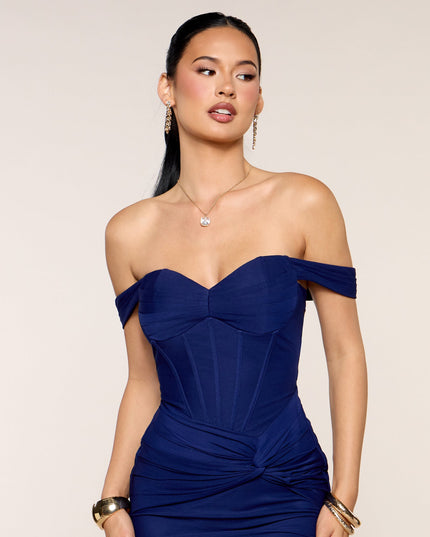 Kaia Off-Shoulder Corset Mini Dress