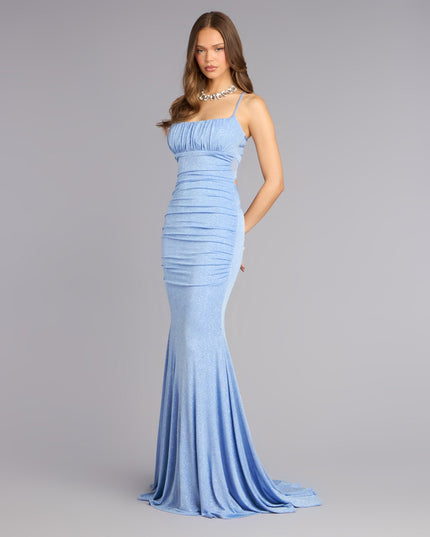 Kelsie Glitter Knit Mermaid Formal Dress
