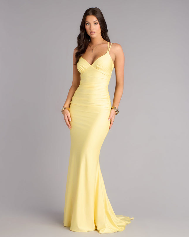 Amelia Lace-Up Mermaid Formal Dress