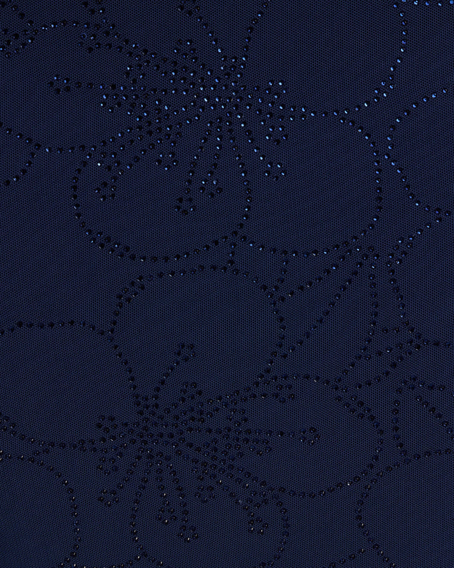 Discover a formal dress like the Braelynn Rhinestone Floral Mesh Mermaid Dress in navy blue featuring a flattering fit, smooth fabric, and refined design for any formal occasion.