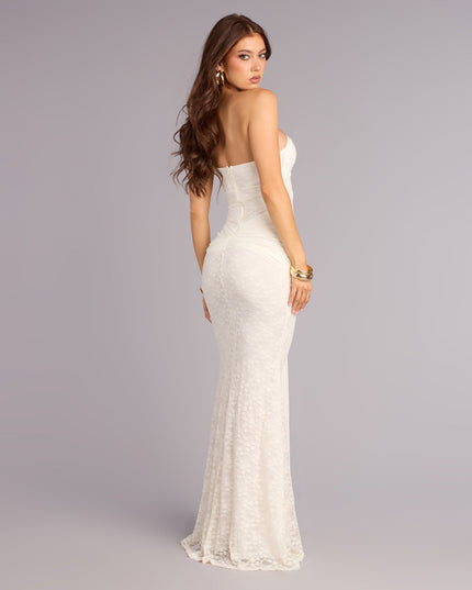 Giana Lace One-Shoulder Formal Dress