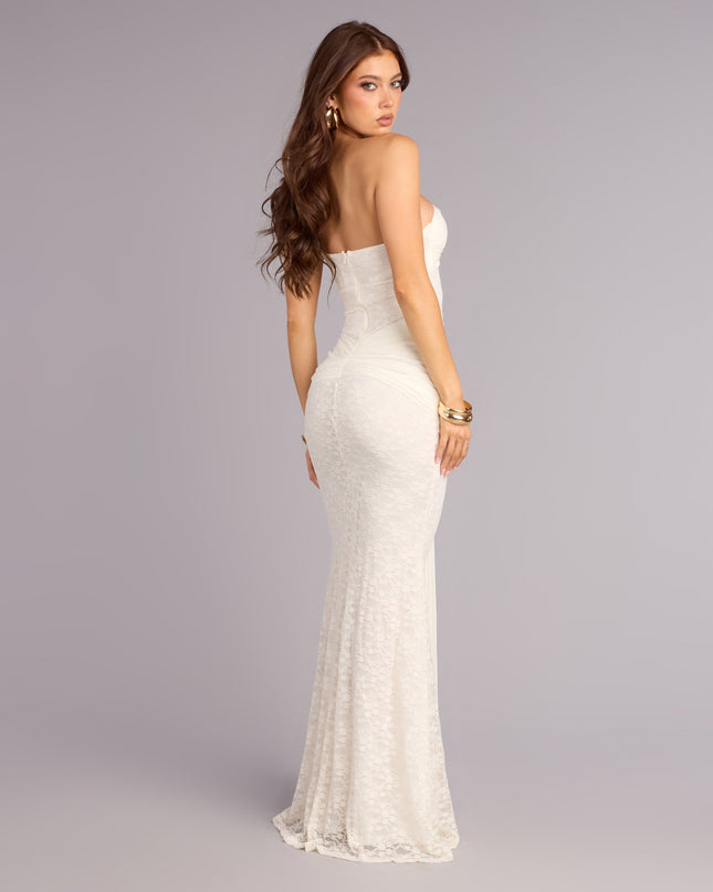Giana Lace One-Shoulder Formal Dress