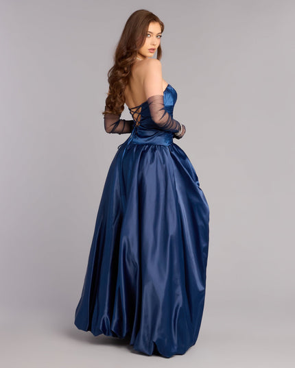 Grace Satin A-Line Bubble Formal Dress