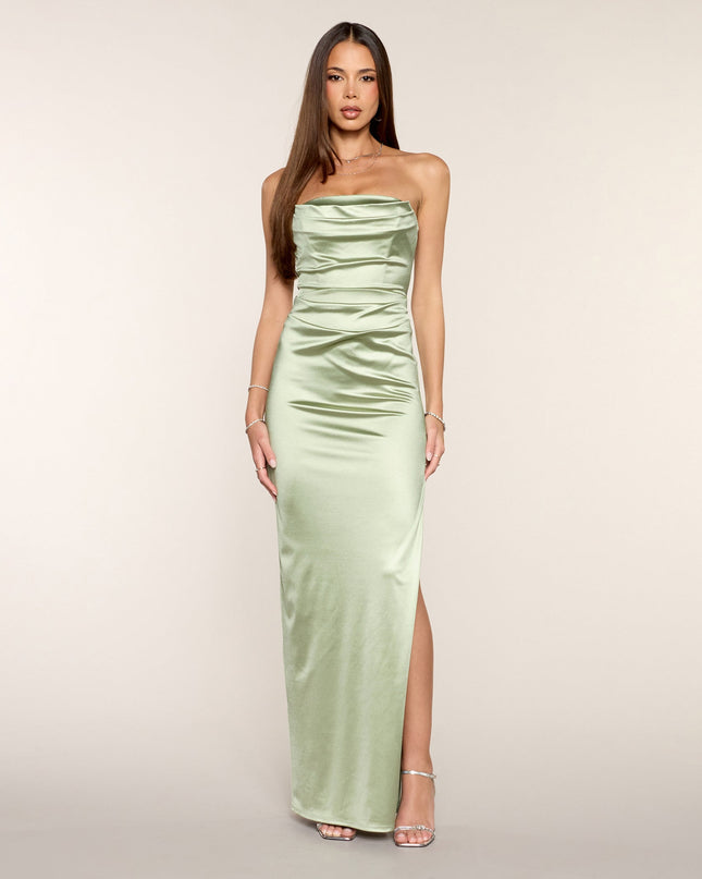 Adeline Satin Column Formal Dress