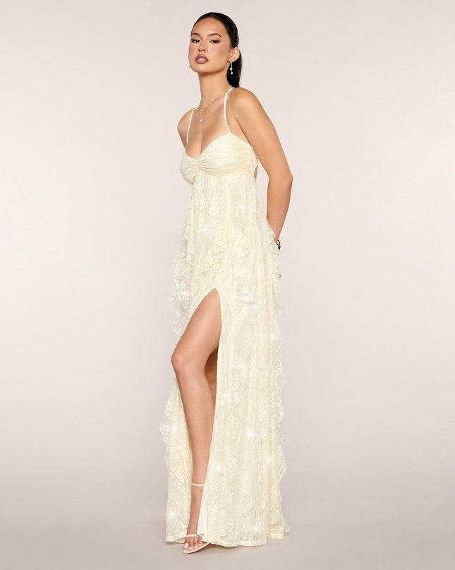Nadene Sequin Lace A-Line Formal Dress