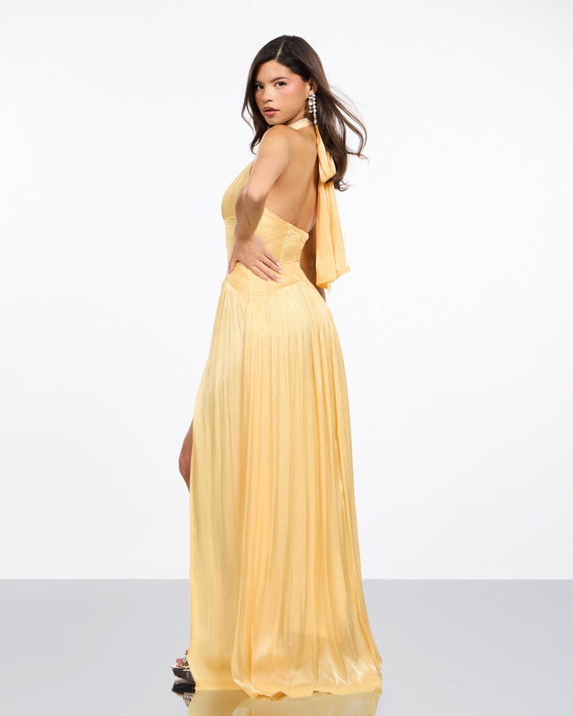 Malinda Satin A-Line Formal Dress