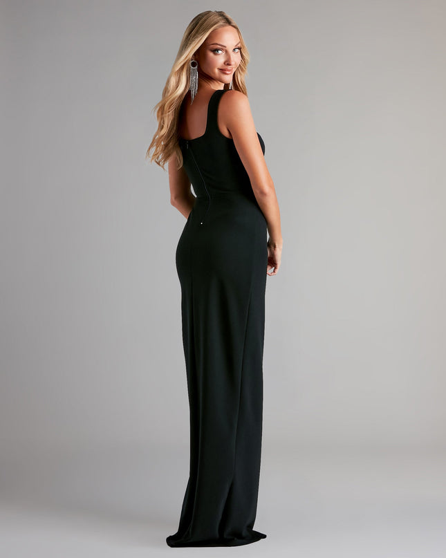 Savannah Formal Crepe Long Dress