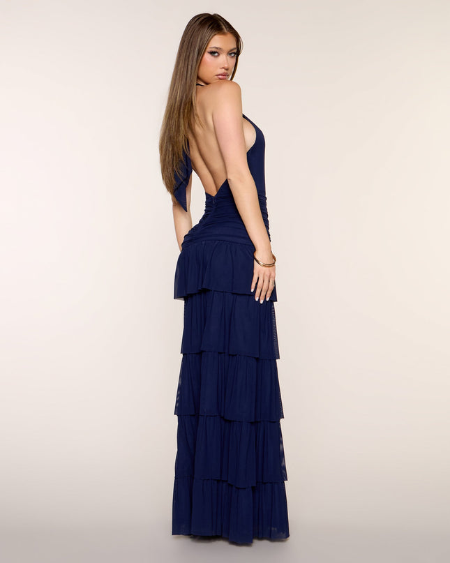 Airy Chic Open Back Maxi Dress