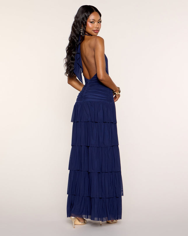 Airy Chic Open Back Maxi Dress
