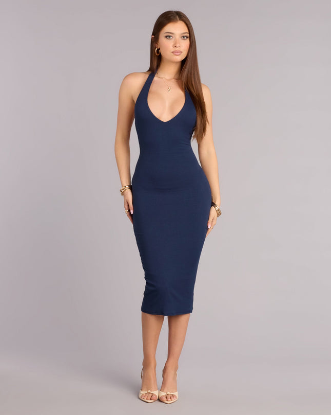 Second Look Open Back Midi Dress