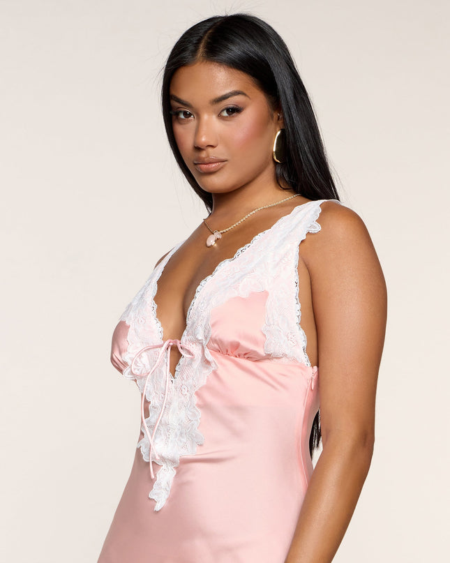 Kiss Me Quick Satin Mini Dress