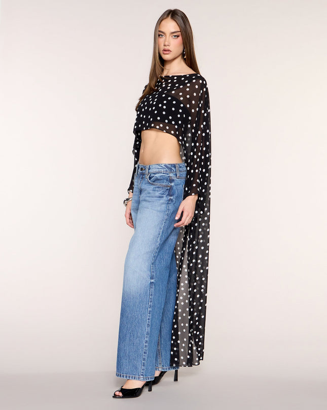 In Motion High-Low Poncho Top