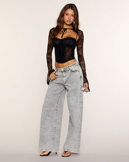 Layer Me Later Sheer Lace Topper