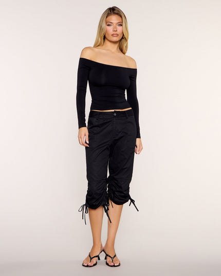 Cinch Sync Ruched Drawstring Capri Pants