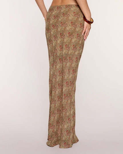 Paisley Mood Chiffon Maxi Skirt