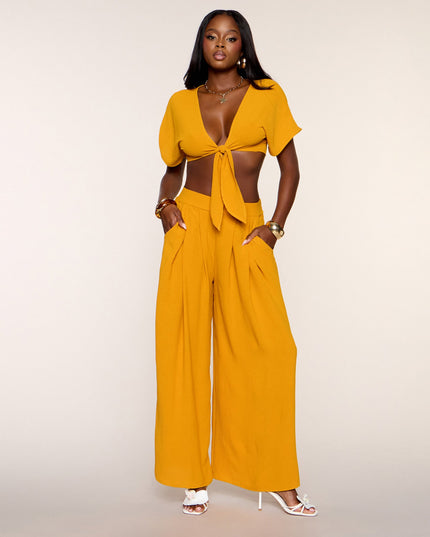 Breezy And Bold Wide-Leg Pants