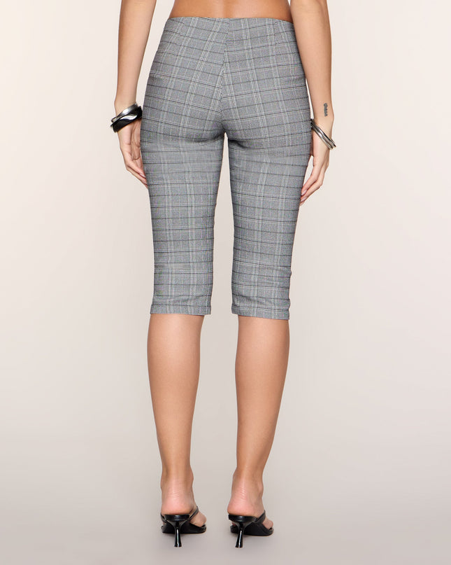 Plaid Attitude Mid-Rise Capri Pants