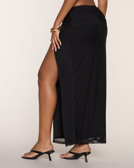 Worth The Double Take Mesh Maxi Skirt