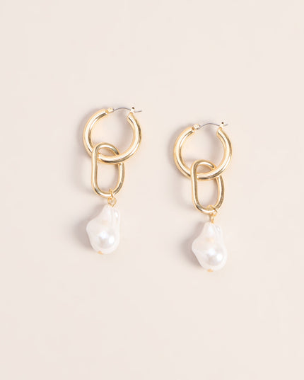Dressed To Impress Faux Pearl Earrings