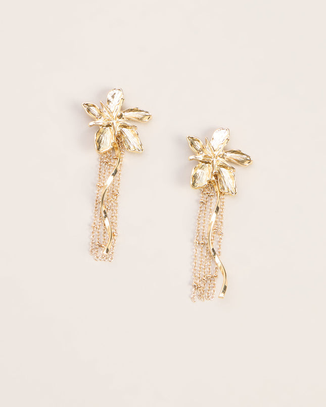 Bloom Theory Floral Fringe Earrings