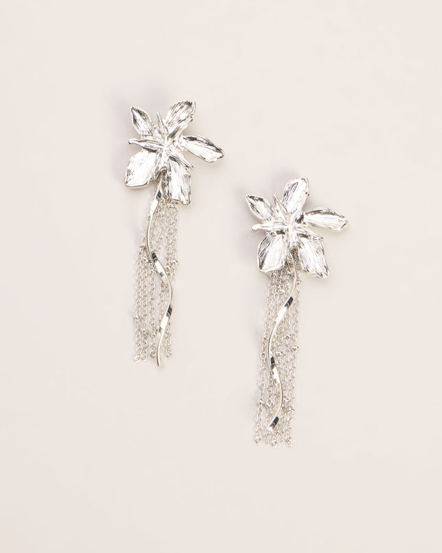 Bloom Theory Floral Fringe Earrings
