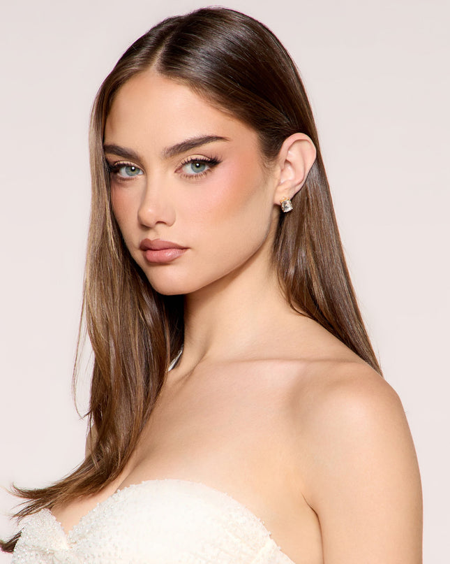 Gem Status Emerald Cut Statement Stud Earrings