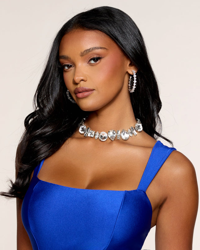 Circle Of Shine Rhinestone Hoop Earrings