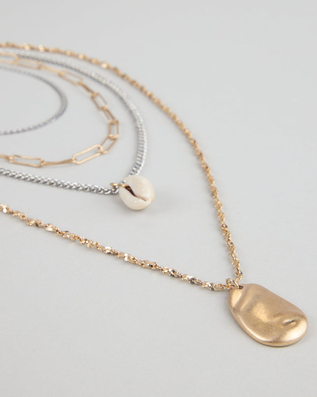 Layer Slayer Mixed Chain Pendant Necklace