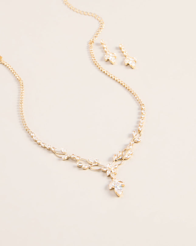 Garden Glow Cubic Zirconia Jewelry Set