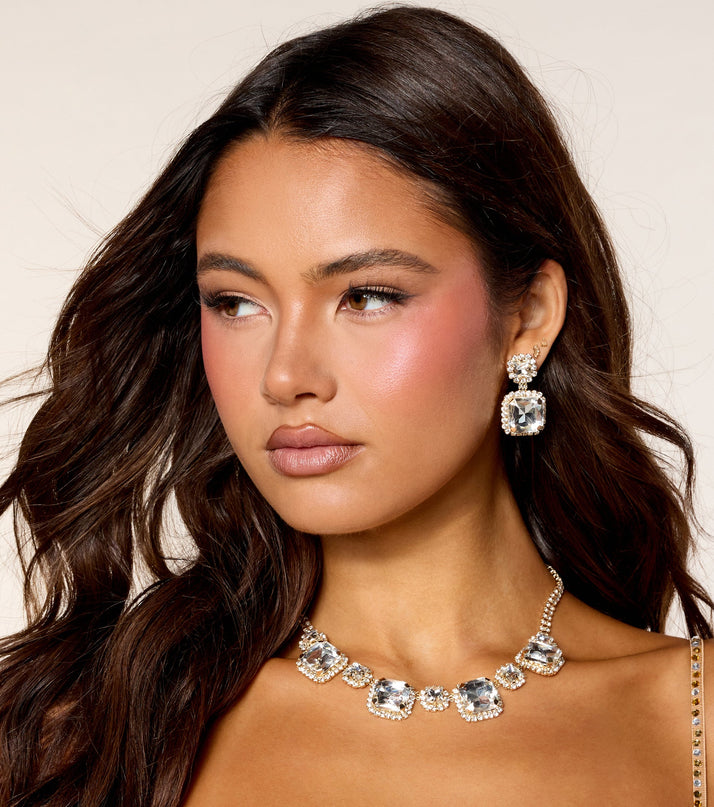 Grand Entrance Rhinestone Jewelry Set