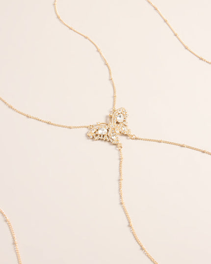Butterfly Effect Rhinestone Body Chain