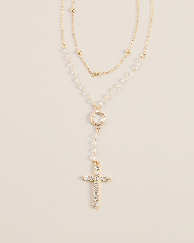 Faith In Detail Cross Charm Necklace