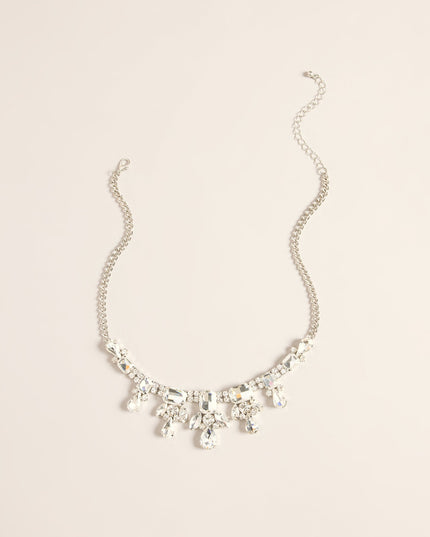 Luxe Link Rhinestone Collar Necklace