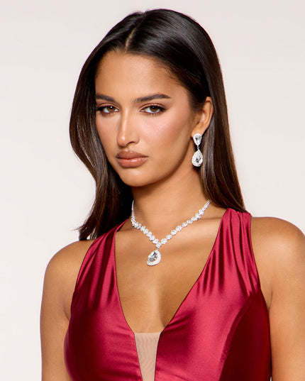 Dressed In Glamour Rhinestone Jewelry Set