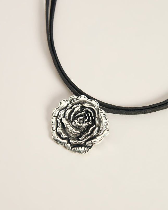 Petal With Attitude Rose Choker Necklace