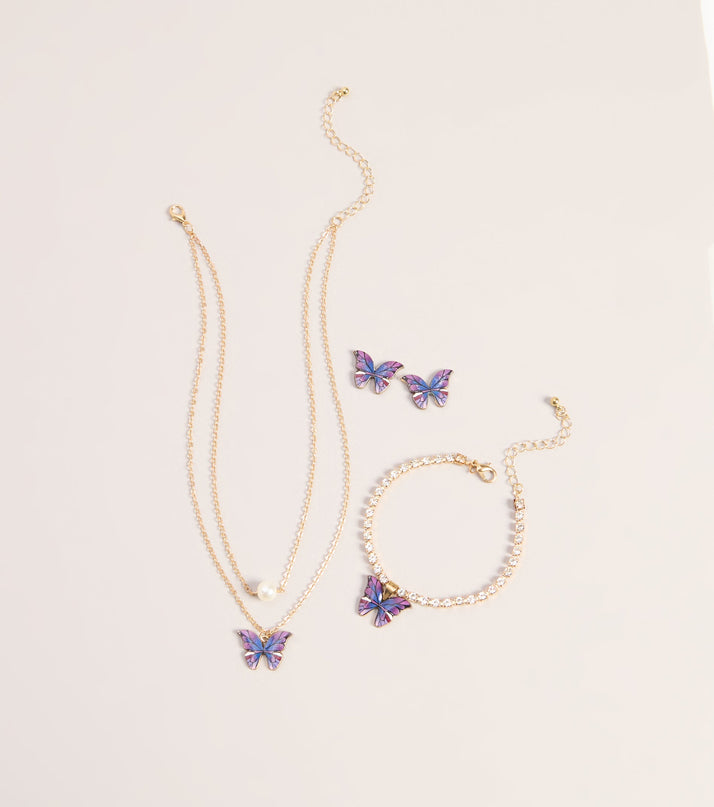 Pretty Little Flutter Jewelry Set