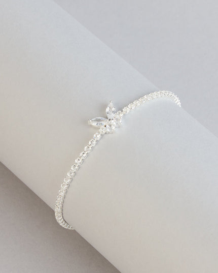A Little Luxe Rhinestone Butterfly Tennis Bracelet