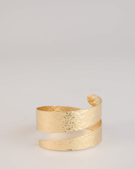 Cool Girl Shine Hammered Bracelet Cuff