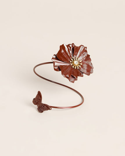Bloom Detail Flower Cuff Bracelet
