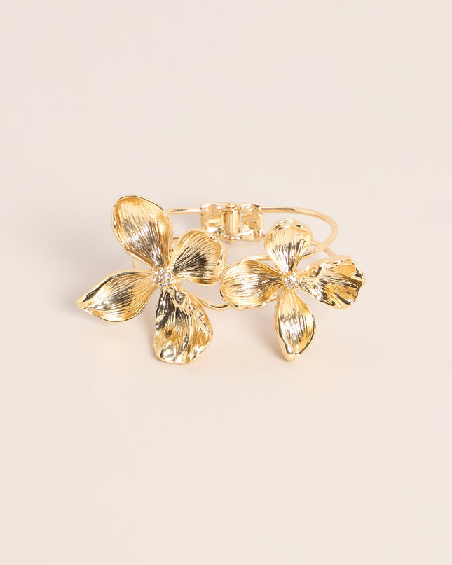 Vacation Souvenir Flower Cuff Bracelet