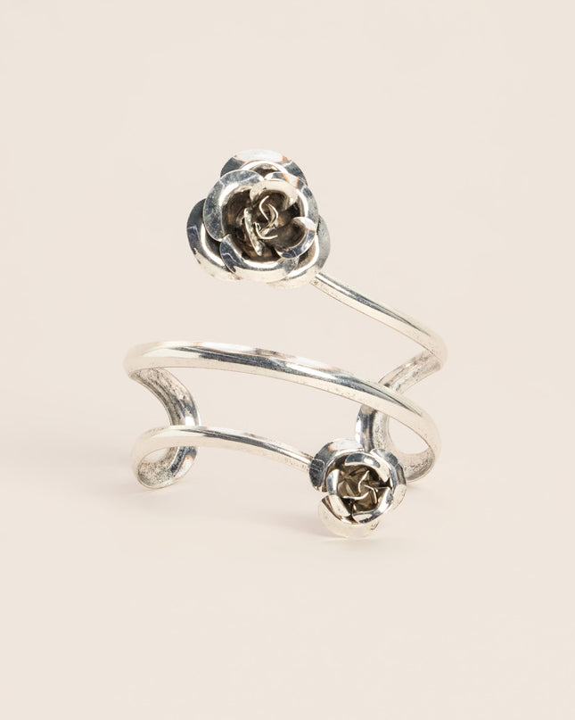 Rose To The Occasion Floral Arm Cuff Bracelet