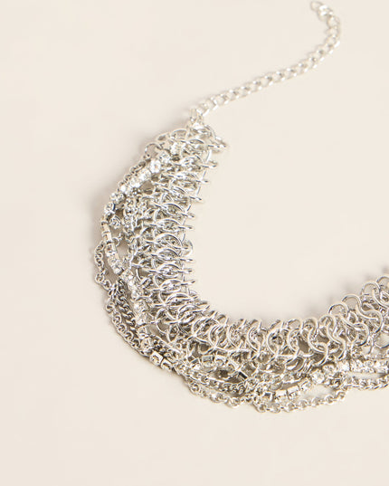 Major Detail Rhinestone Chain Statement Bracelet