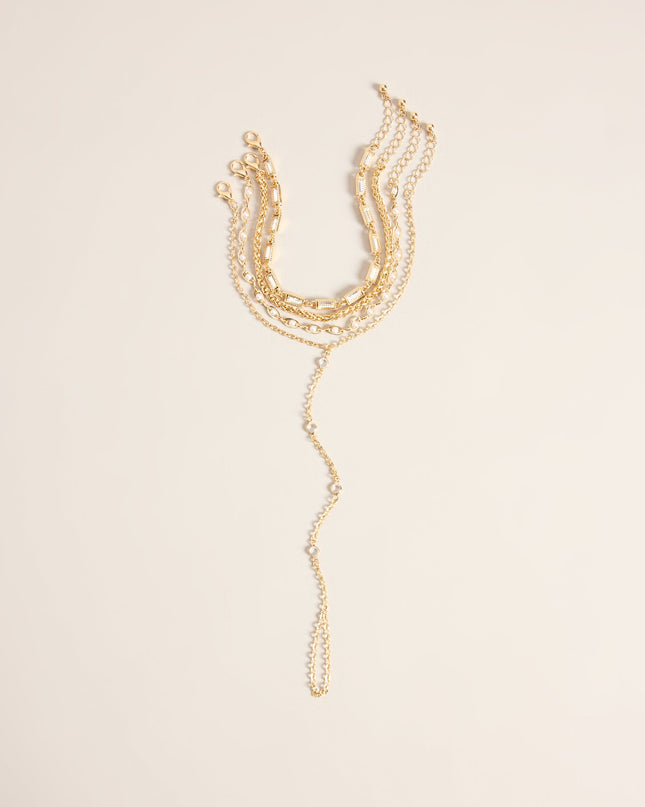 Linked to the Look Layered Hand Chain Bracelet Set