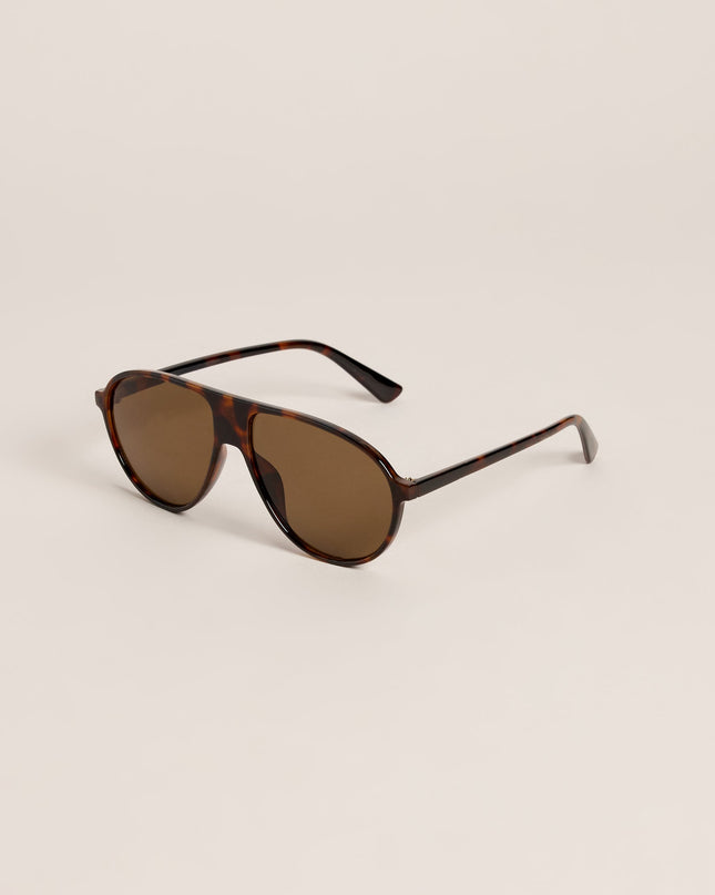 Plans In Motion Oversized Aviator Sunglasses