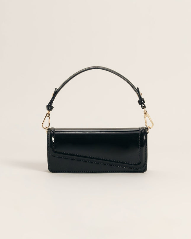 Modern Edge Patent Shoulder Bag