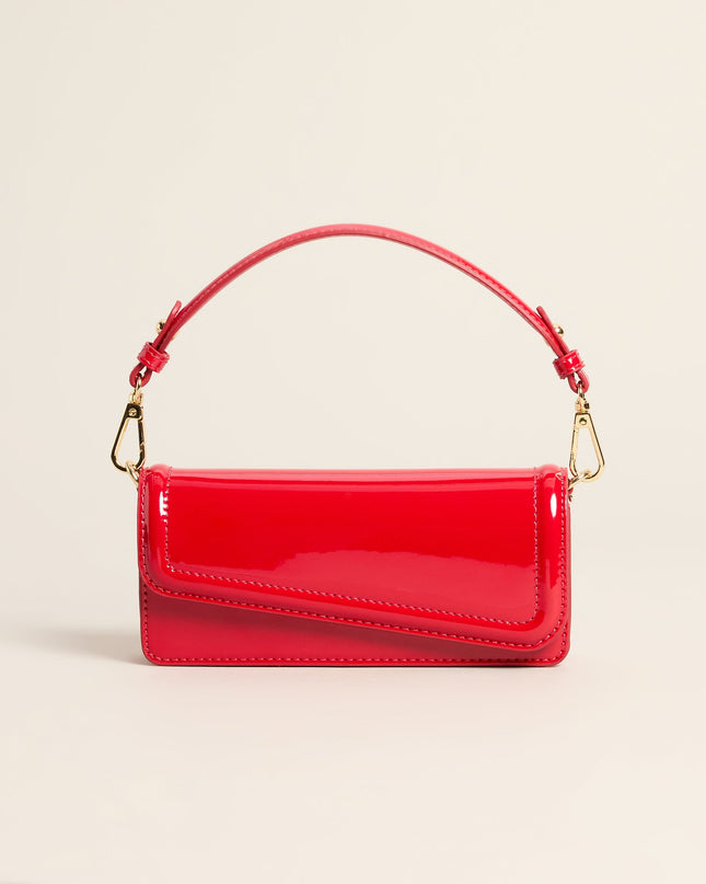 Modern Edge Patent Shoulder Bag