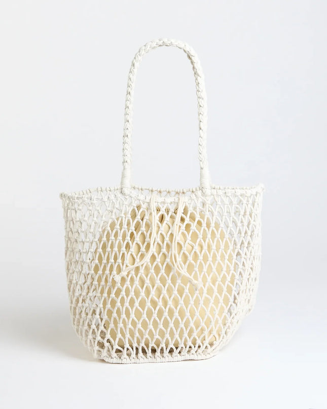 Casual Trendsetter Open Weave Tote Bag