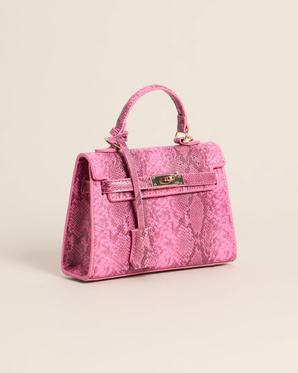 Little Luxe Twist Lock Mini Satchel Bag