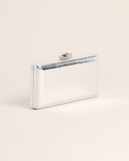 Chic Plus One Metallic Snake Clutch