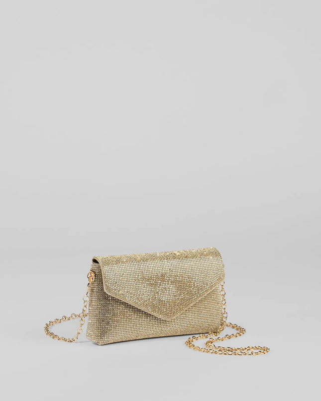 Sparkle Effect Rhinestone Crossbody Purse